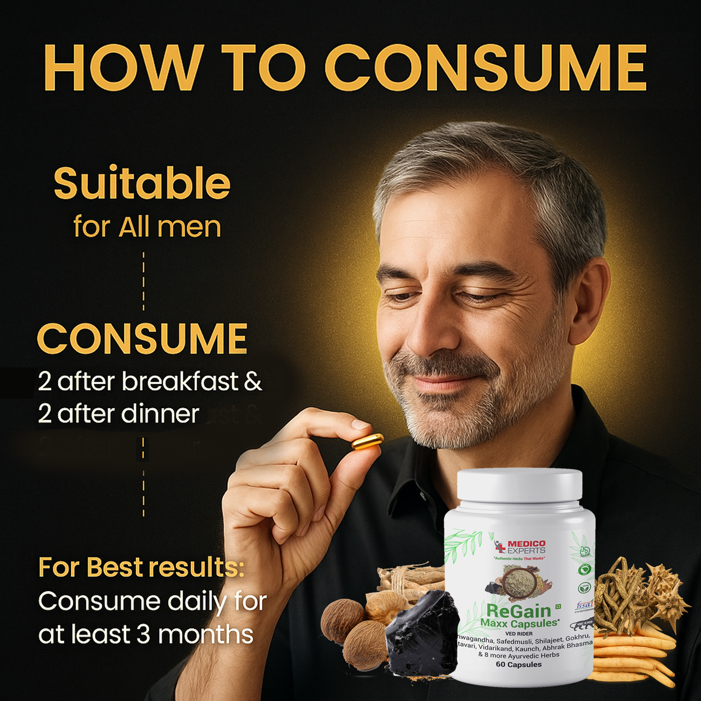 Regain Maxx Capsules - Best Ayurvedic Medicine to Last Longer in Bed