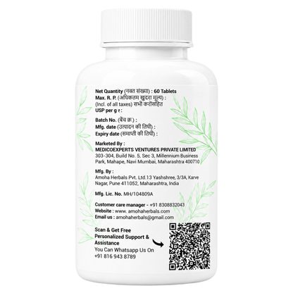 MedicoExperts L. Clenz Vati Ayurvedic Liver Detox Supplement | 11 Herbs (Dandelion, Kutki, Punarnava & more) | Fatty Liver Detox Tablets | For Daily Support After Heavy Meals & Alcohol