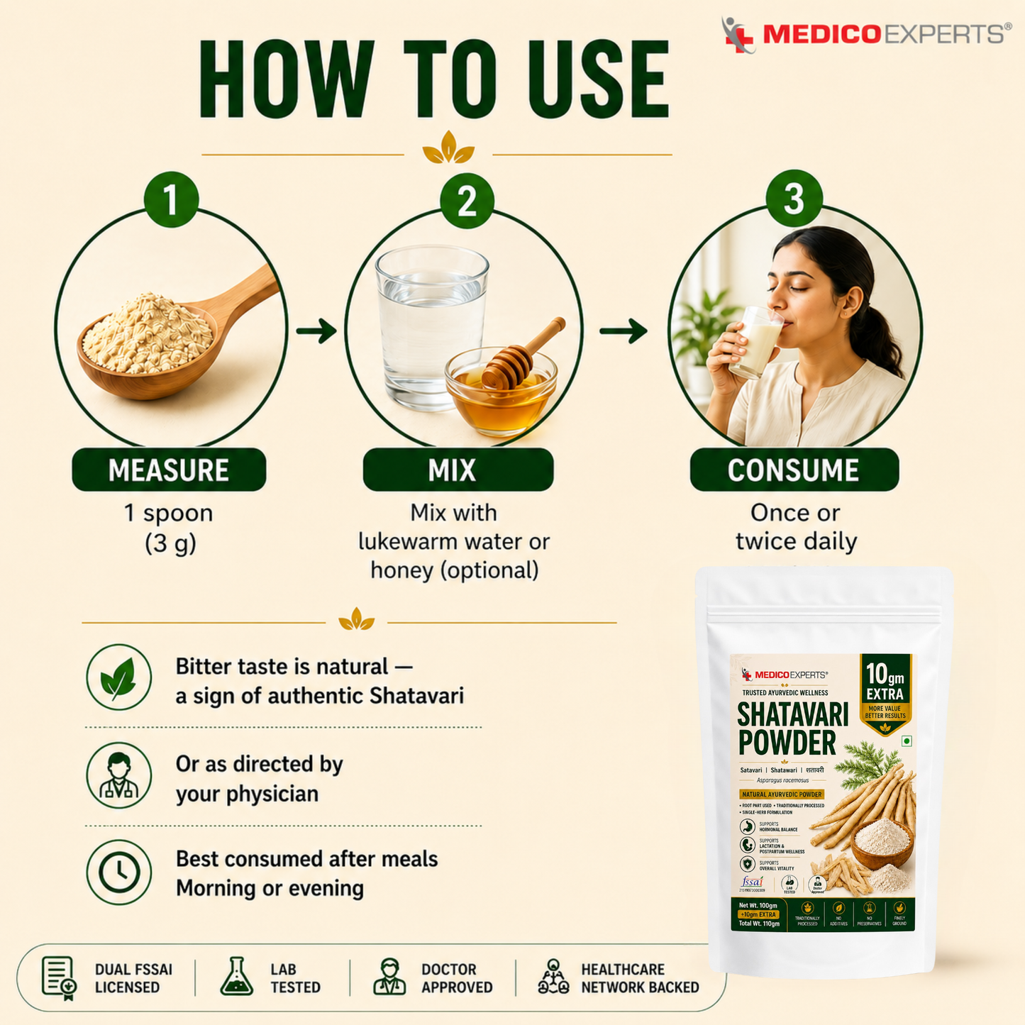 Shatavari Powder - The Ayurvedic Women's Wellness Herb