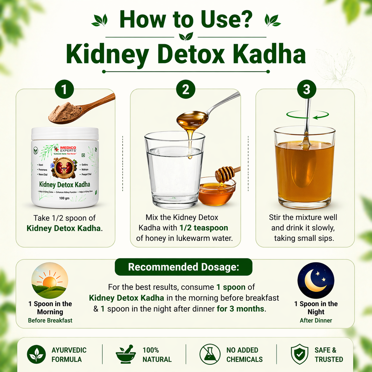 MedicoExperts Kidney Detox Kadha - Cleanse, Restore & Protect Your Kidneys Naturally