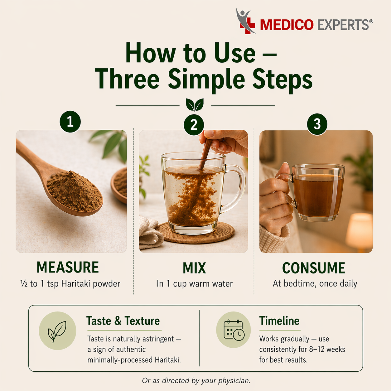 MedicoExperts Organic Harad Powder| Haritaki | Inknut | Terminalia Chebula | FSSAI Certified, Lab Tested, No Additives