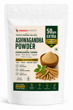 MedicoExperts Ashwagandha Powder for Stress Relief, Better Sleep & Daily Vitality | Root-Only | Withania Somnifera | Lab Tested