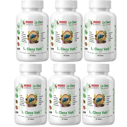 MedicoExperts L Clenz Vati - Ayurvedic Liver Detox Supplement | Helps Repairing Liver From Alcoholic & Fatty Liver