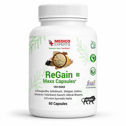 MedicoExperts Regain Maxx Capsules - Best Ayurvedic Medicine to Last Longer in Bed